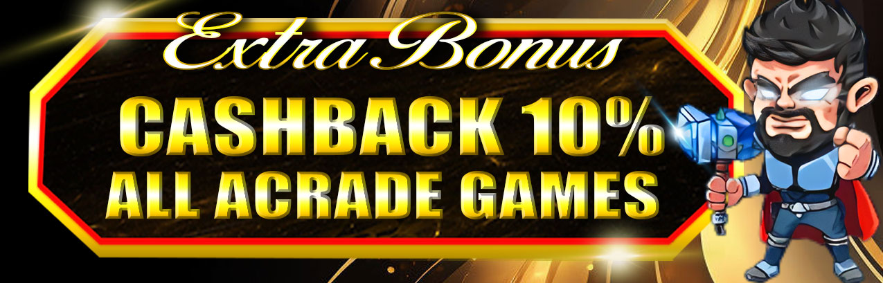 CASHBACK ALL ACRADE GAMES BOBATOTO